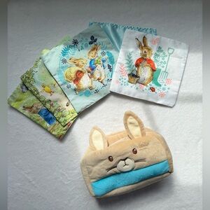 Peter Rabbit Baby Sensory Tissue Box Toy Plush Crinkle Montessori